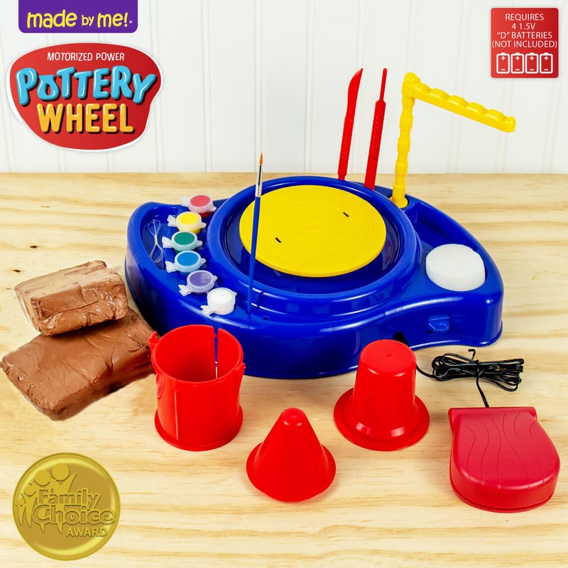 Made By Me Motorized Power Pottery Wheel - at Home Pottery Making â€“ Clay Sculpting Activity for Kids Ages 6 and Up - Image 2
